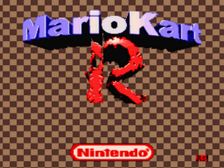 Super Mario Kart R Title Screen